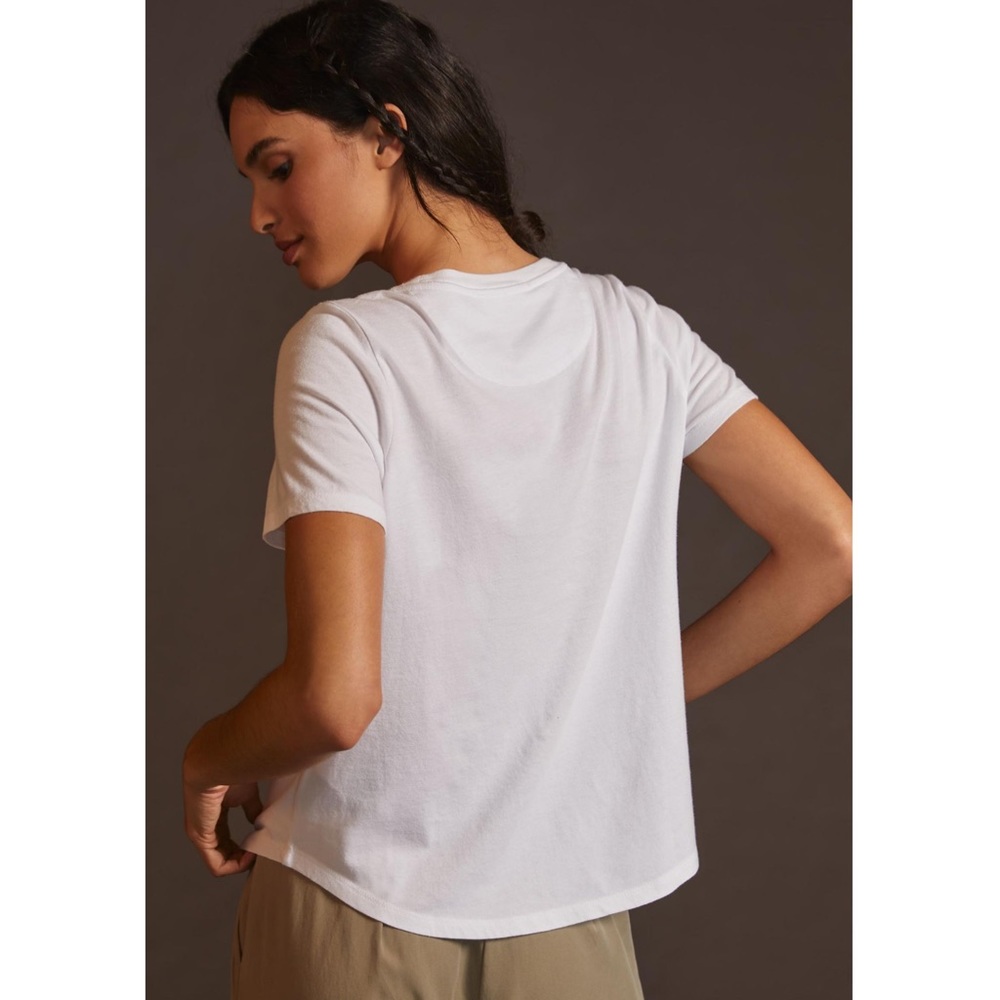 Kenzie Parrott for Anthropologie Alligator Graphic Tee New White Animal ANTHRO - Picture 4 of 6